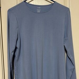 J Jill Pure Jill long sleeve Shirttail Tee size S blue